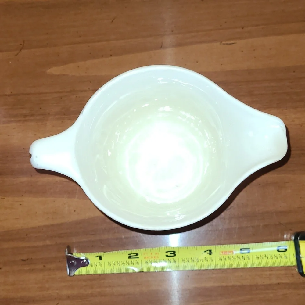 Vintage 1951 Homer Laughlin WVA Green Ivy Garland Footed Creamer Cup HLC39 RARE